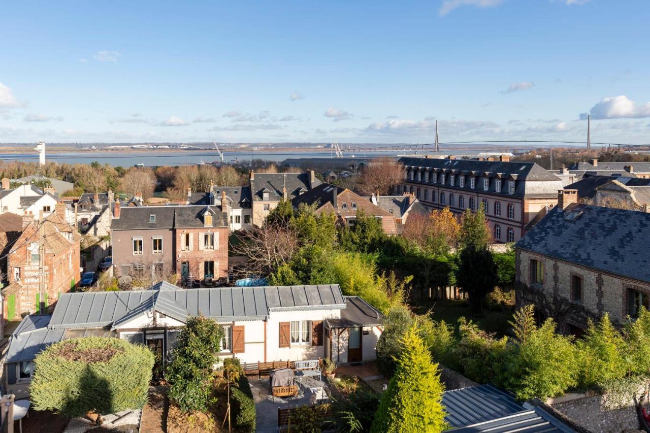 La-Haut - 3 Panorama Of The Estuary - City Center Honfleur Eksteriør billede